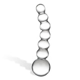 Curved Glass Beaded Dildo 5