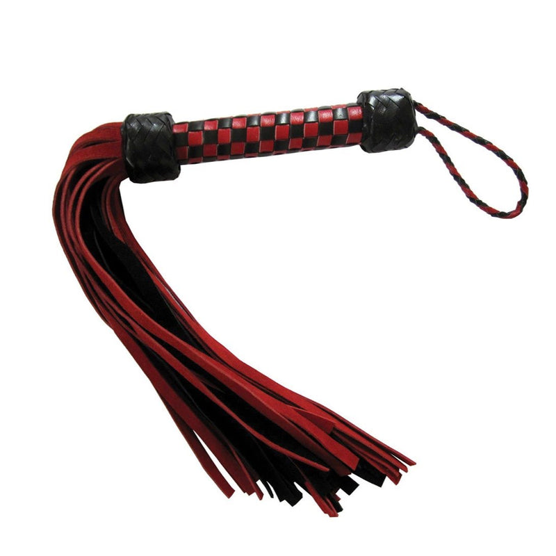Short Suede Flogger - Red/Black