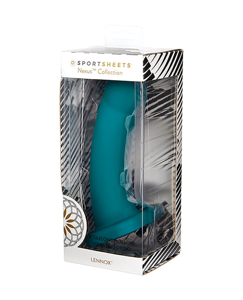 Nexus Solid Silicone 8" Hollow Vibrating Dildo Lennox - Emerald