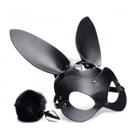 Bunny Tail Anal Plug and Mask Set Buzz Love Bunny Tail Anal Plug and Mask Set Buzz Love
