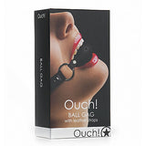 Ouch Ball Gag with Leather Straps