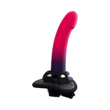 Duo 7" Silicone Dildo with Harness