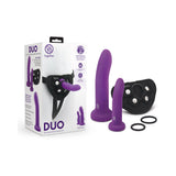 DUO Silicone Dildo & Harness Set