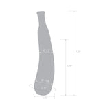 7.25" Eggplant Ecstasy Glass Dildo