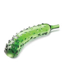 8.25" Caressing Cucumber Glass Dildo