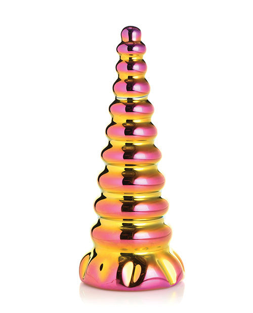 6.3" Twilight Rainbow Glass Dildo