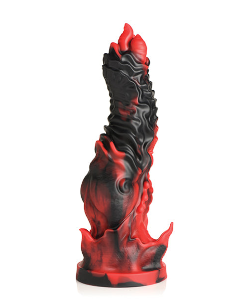 7.3" Mephisto Silicone Dildo Red/Black
