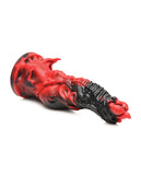 7.3" Mephisto Silicone Dildo Red/Black