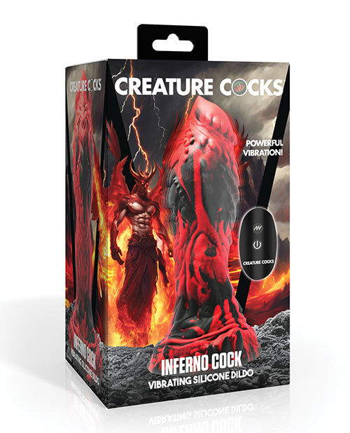 7.8" Inferno Vibrating Silicone Dildo