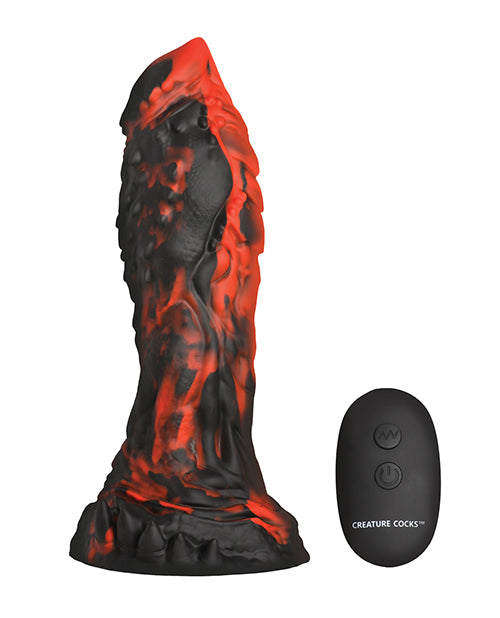 7.8" Inferno Vibrating Silicone Dildo