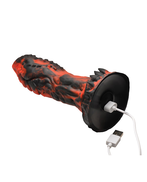 7.8" Inferno Vibrating Silicone Dildo