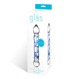 Tip Textured Glass Dildo 6.5"