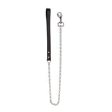 Ouch! Pain - Grain Leather Chain Leash