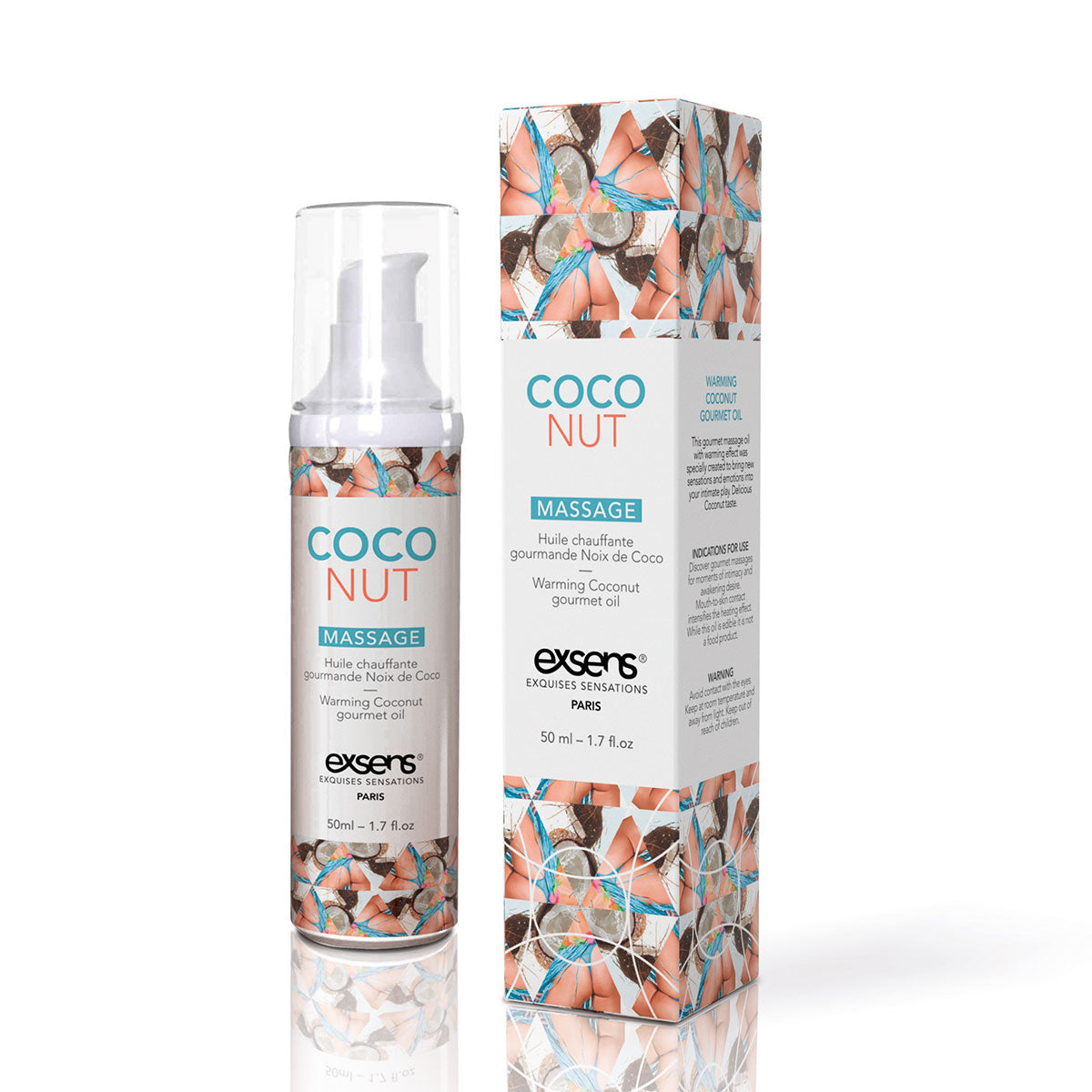 Exsens Warming Massage Oil 50 ml. - Coconut