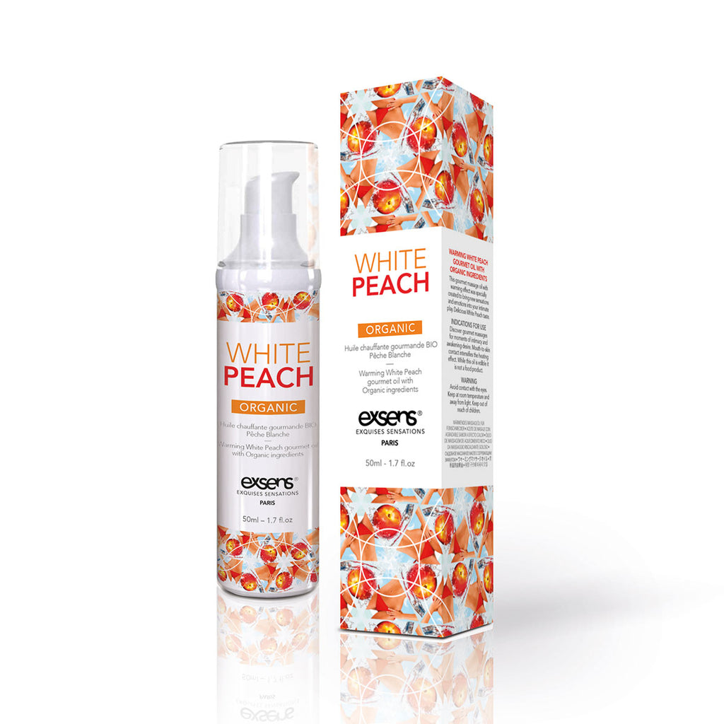 Exsens Warming Massage Oil 50 ml. - White Peach