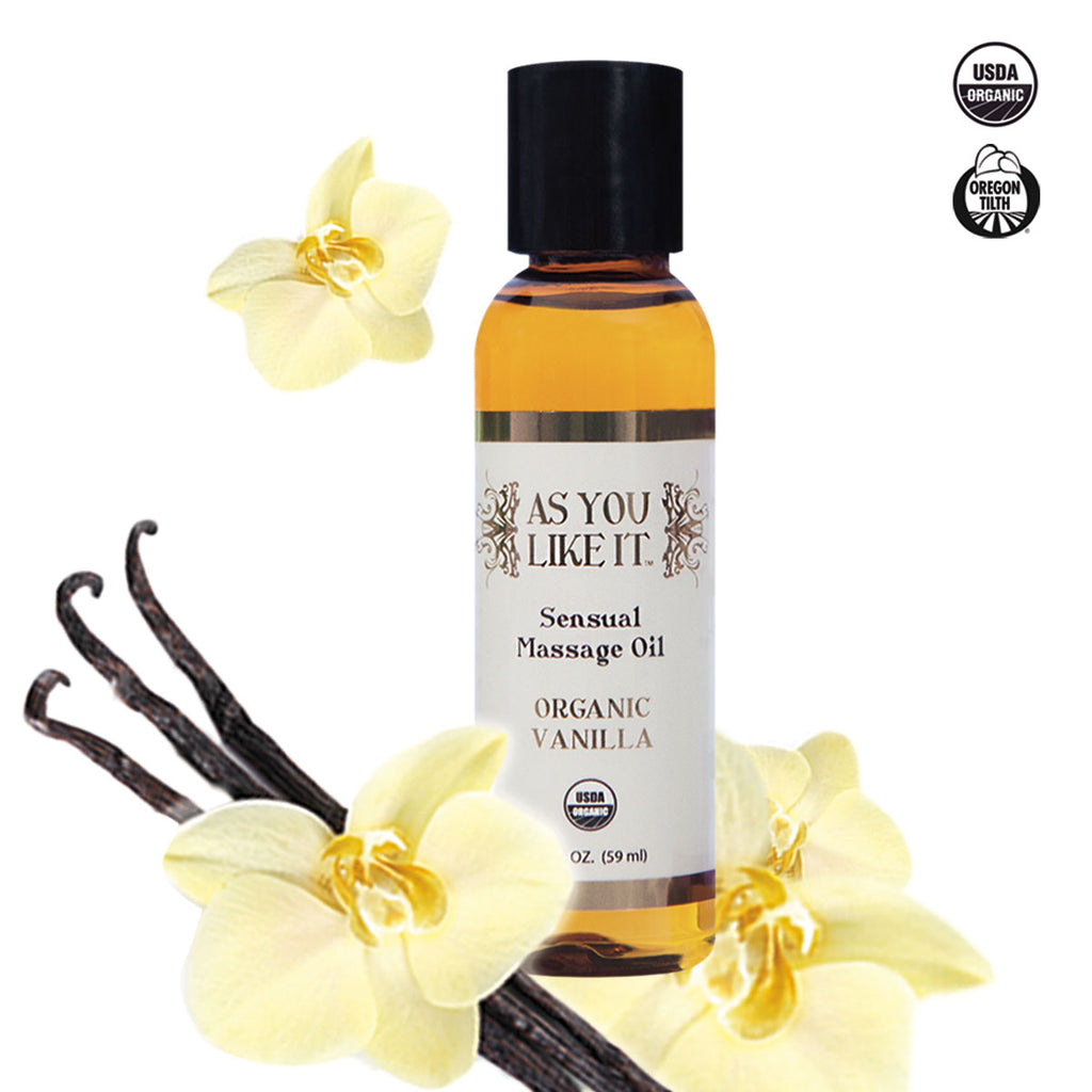 As You Like It Organic Massage Oil 2 oz. - Vanilla