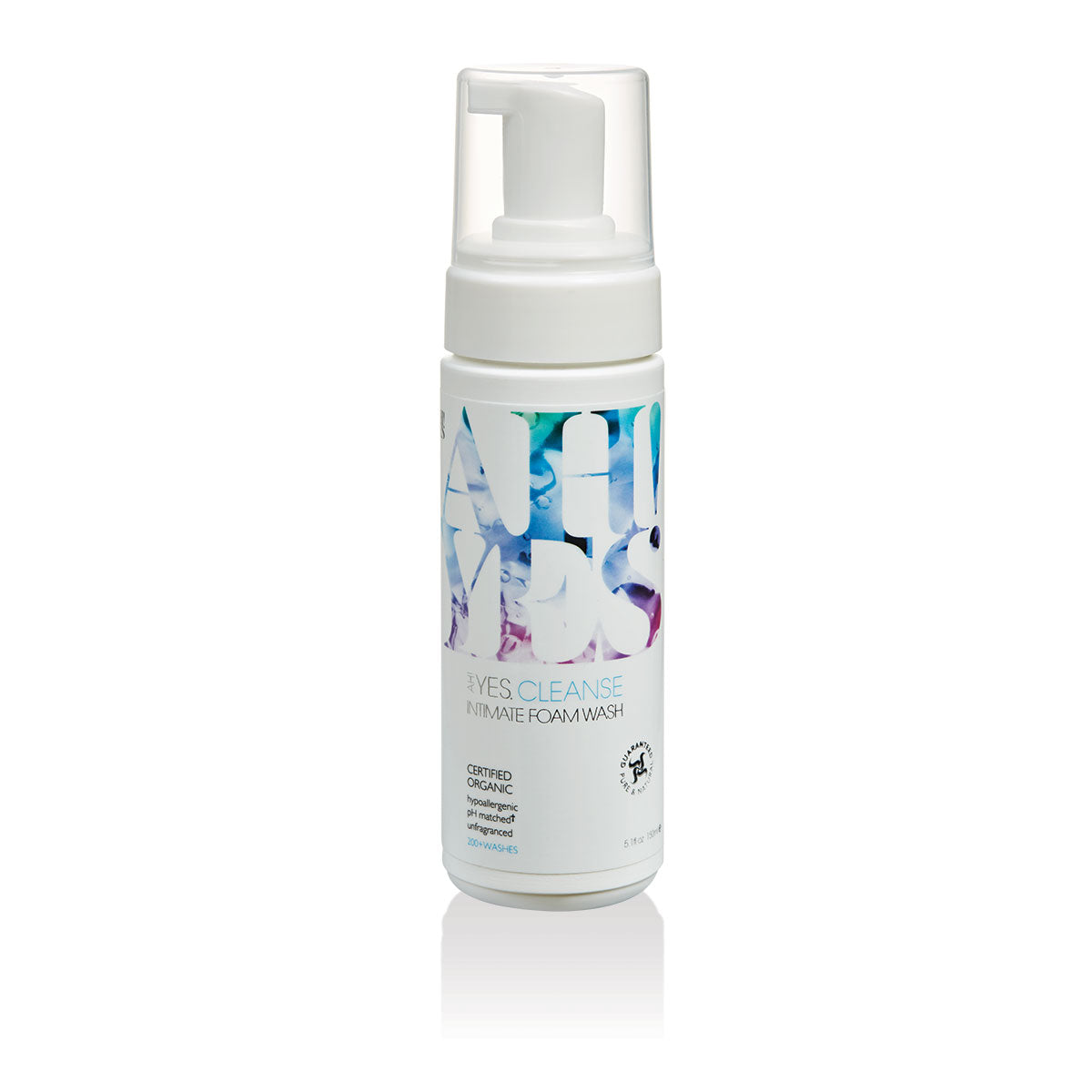 AH! YES CLEANSE Unfragranced Intimate Foaming Wash 5.1oz 
