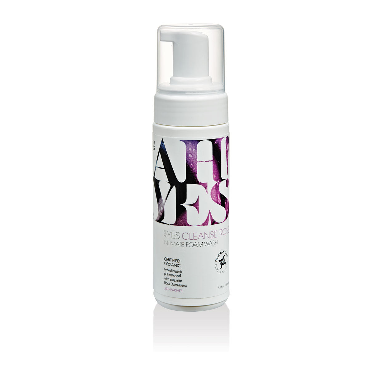 AH! YES CLEANSE Rose Scented Intimate Foaming Wash 5.1oz 
