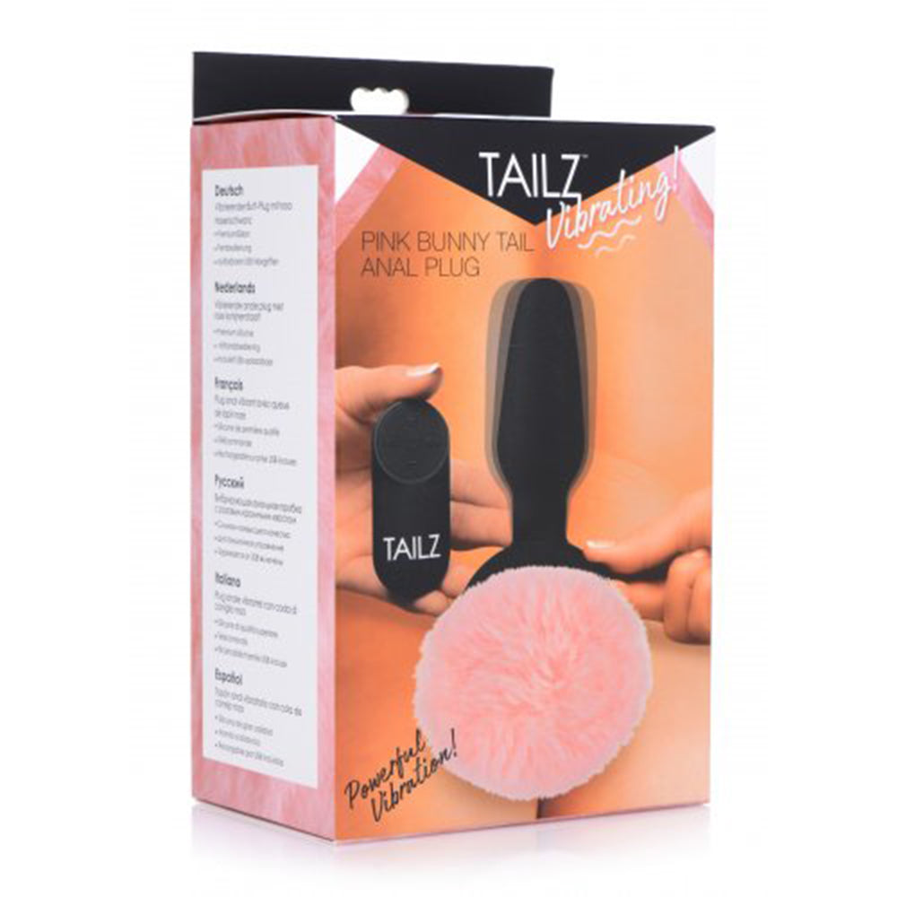 Vibrating Pink Bunny Tail Plug Buzz Love Vibrating Pink Bunny Tail Plug Buzz Love