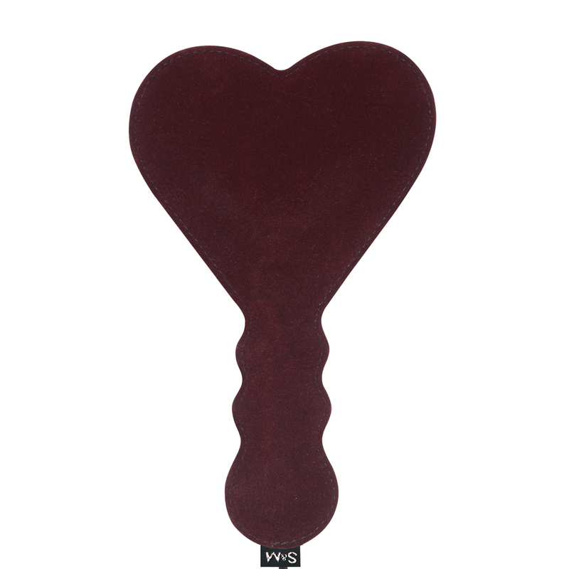 Spanking Paddle with Heart: Pink and Black Colors
