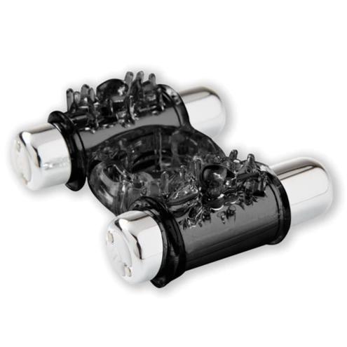 Sensuelle Double Action Cockring - 2x7 Function Black