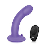 Vibrating Curve Dildo with Harness & Remote