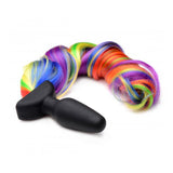 Vibrating Rainbow Tail Plug