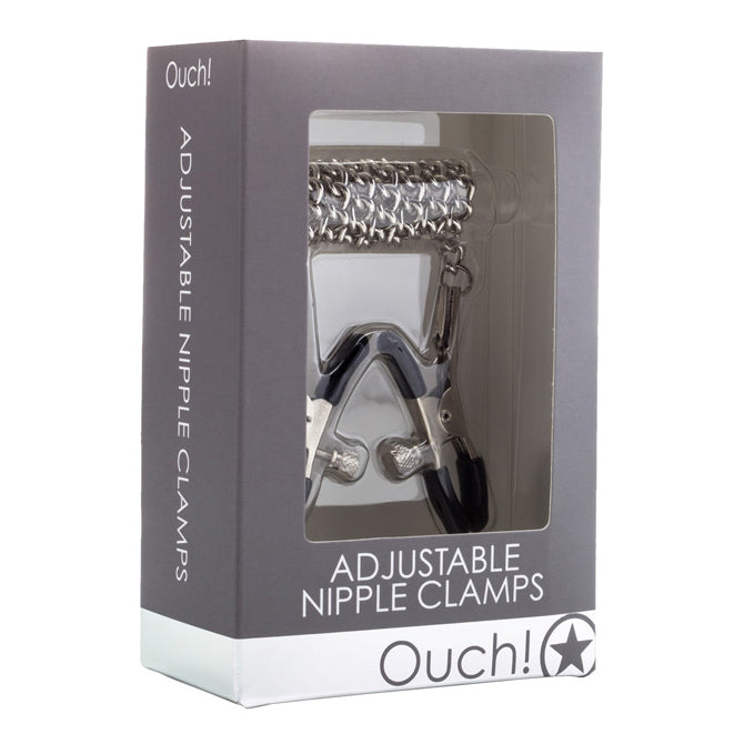 Ouch Adjustable Nipple Clamps w/Chain