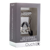 Ouch Adjustable Nipple Clamps w/Chain