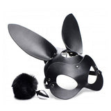 Bunny Tail Anal Plug and Mask Set