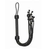 Ouch Short Leather Braided Flogger