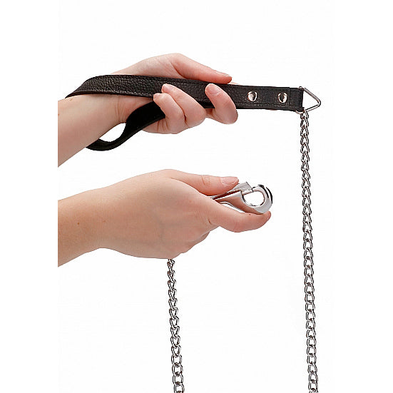 Ouch Leather Chain Leash
