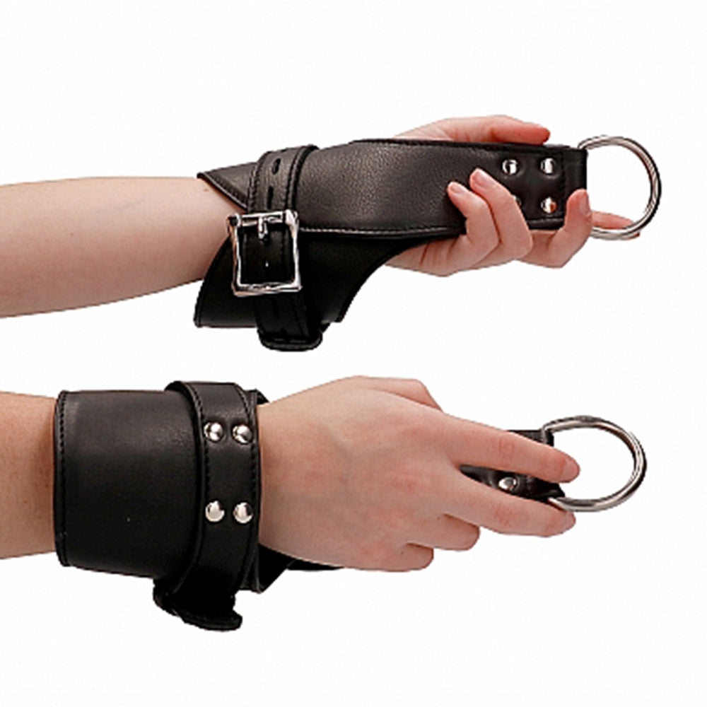 Ouch Leather Hand Wrist Cuffs