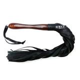 Wooden Handle Leather Flogger